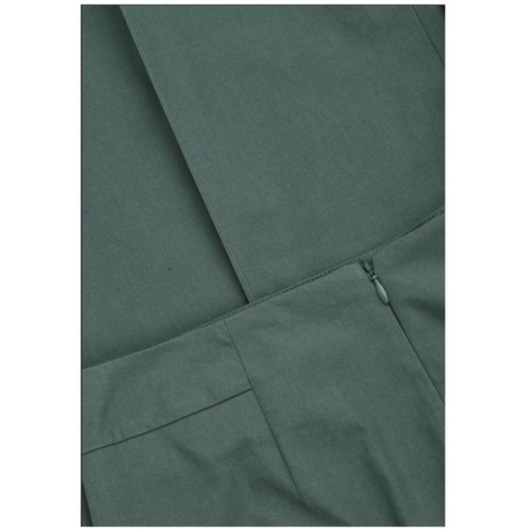 Cos Stitched Culottes Wide Crop Legs Pants in Sage Green National Size 12 New - Picture 10 of 11